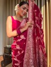 KT 119 Banarasi Soft Silk Jacquard Saree